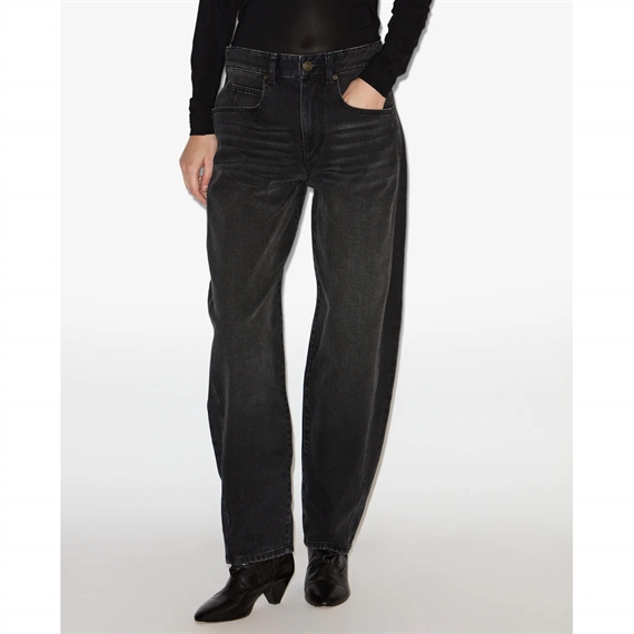 Isabel Marant Oriane Jeans, Faded Black